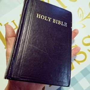 Black Leather Holy Bible